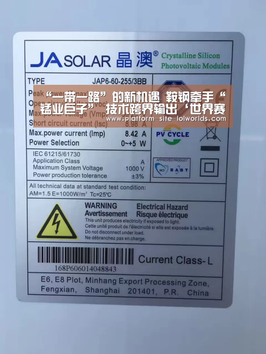 “一带一路”的新机遇 鞍钢牵手“锰业巨子” 技术跨界输出‘世界赛官网’(图2) 全球总决赛官网